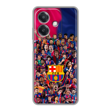 Силиконовый чехол на OPPO A3 4G с принтом Барселона Barcelona
