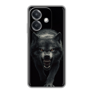 Силиконовый чехол на OPPO A3 4G с принтом Волк