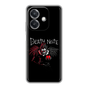 Силиконовый чехол на OPPO A3 4G с принтом Death note Тетрадь смерти Силиконовый чехол на OPPO A3 4G с принтом Death note Тетрадь смерти