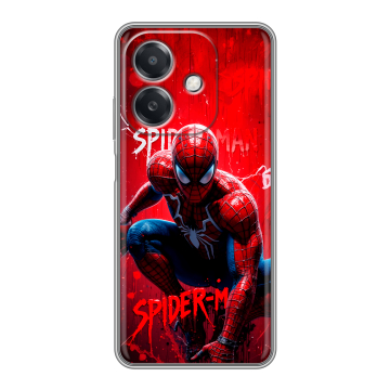 Силиконовый чехол на OPPO A3 4G с принтом Spiderman Человек паук Силиконовый чехол на OPPO A3 4G с принтом Spiderman Человек паук