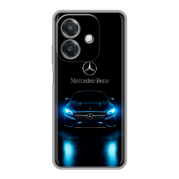 Силиконовый чехол на OPPO A3 4G с принтом Mercedes Мерседес