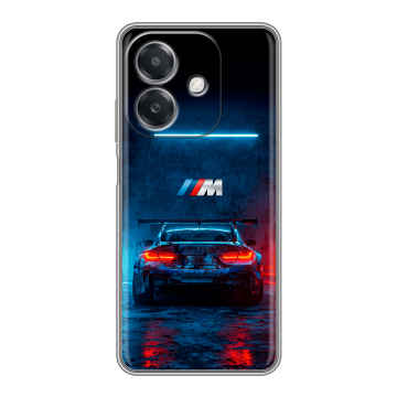 Силиконовый чехол на OPPO A3 4G с принтом BMW БМВ