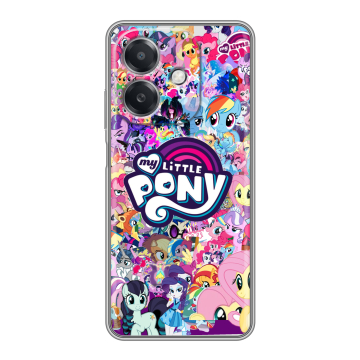 Силиконовый чехол на OPPO A3 4G с принтом My little pony Дружба чудо