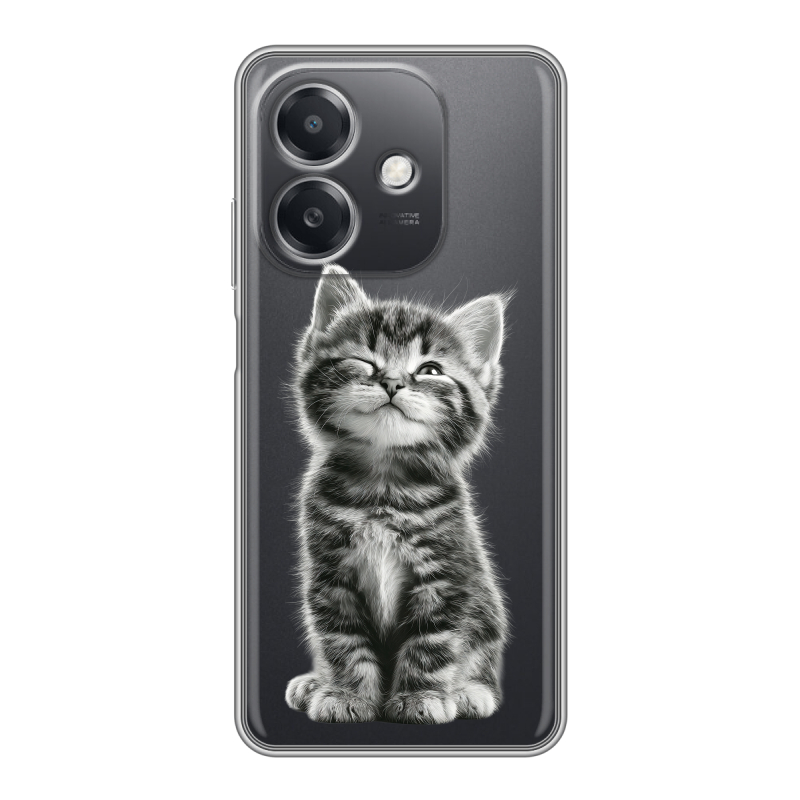 Силиконовый чехол на OPPO A3 4G с принтом Котенок Силиконовый чехол на OPPO A3 4G с принтом Котенок