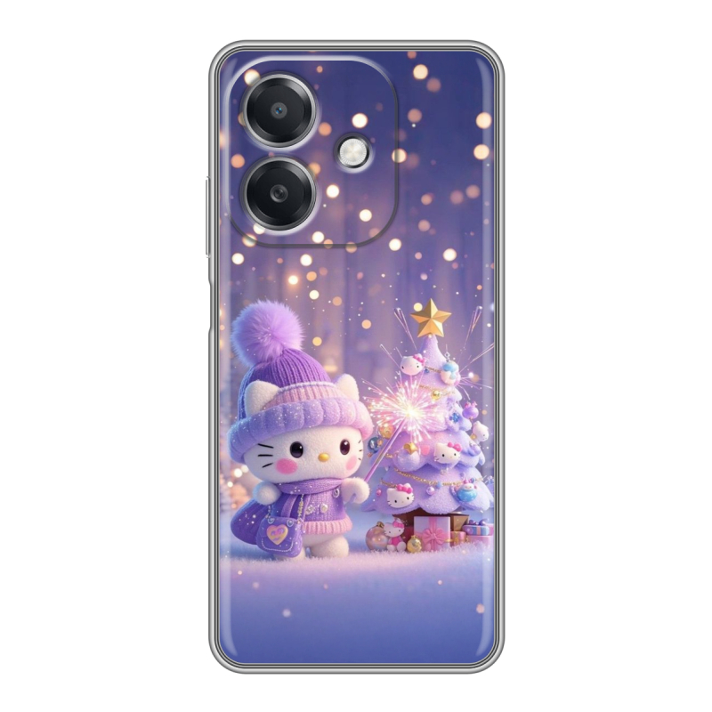 Силиконовый чехол на OPPO A3 4G с принтом Новый год Силиконовый чехол на OPPO A3 4G с принтом Новый год