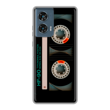Силиконовый чехол на Motorola Edge 50 Fusion с принтом Кассета Силиконовый чехол на Motorola Edge 50 Fusion с принтом Кассета