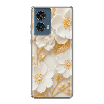 Силиконовый чехол на Motorola Edge 50 Fusion с принтом Цветы Силиконовый чехол на Motorola Edge 50 Fusion с принтом Цветы