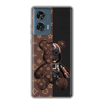 Силиконовый чехол на Motorola Edge 50 Fusion с принтом Луи робот Силиконовый чехол на Motorola Edge 50 Fusion с принтом Луи робот
