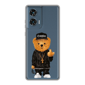 Силиконовый чехол на Motorola Edge 50 Fusion с принтом Плюшевый медведь Силиконовый чехол на Motorola Edge 50 Fusion с принтом Плюшевый медведь