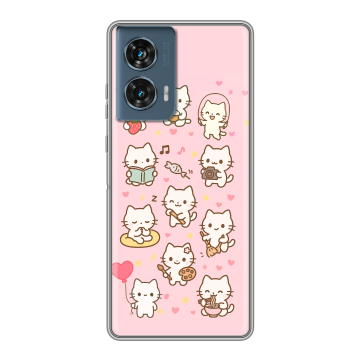 Силиконовый чехол на Motorola Edge 50 Fusion с принтом Hello Kitty Хелоу Кити Силиконовый чехол на Motorola Edge 50 Fusion с принтом Hello Kitty Хелоу Кити
