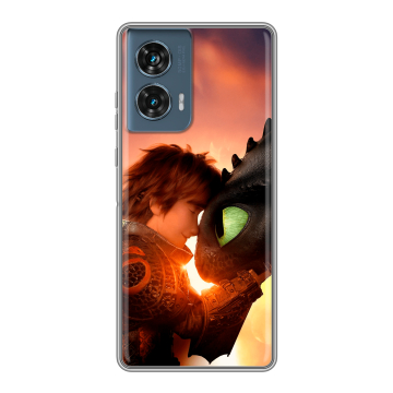 Силиконовый чехол на Motorola Edge 50 Fusion с принтом Как приручить дракона Силиконовый чехол на Motorola Edge 50 Fusion с принтом Как приручить дракона