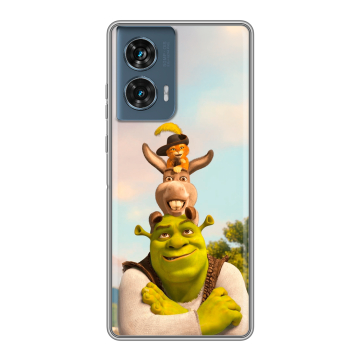 Силиконовый чехол на Motorola Edge 50 Fusion с принтом Шрек Shrek