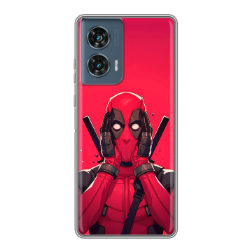 Силиконовый чехол на Motorola Edge 50 Fusion с принтом Дедпул Deadpool Силиконовый чехол на Motorola Edge 50 Fusion с принтом Дедпул Deadpool