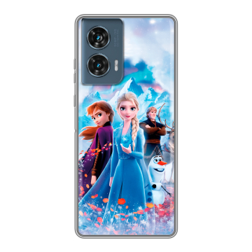 Силиконовый чехол на Motorola Edge 50 Fusion с принтом Холодное сердце Frozen Силиконовый чехол на Motorola Edge 50 Fusion с принтом Холодное сердце Frozen