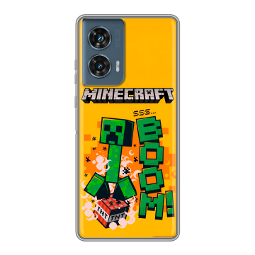 Силиконовый чехол на Motorola Edge 50 Fusion с принтом Майнкрафт Minecraft Силиконовый чехол на Motorola Edge 50 Fusion с принтом Майнкрафт Minecraft