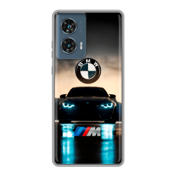 Силиконовый чехол на Motorola Edge 50 Fusion с принтом БМВ BMW