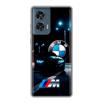 Силиконовый чехол на Motorola Edge 50 Fusion с принтом БМВ BMW