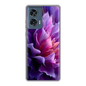 Силиконовый чехол на Motorola Edge 50 Fusion с принтом женский цветы Силиконовый чехол на Motorola Edge 50 Fusion с принтом женский цветы