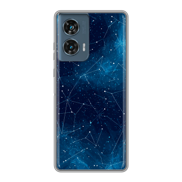 Силиконовый чехол на Motorola Edge 50 Fusion с принтом Космос звезды