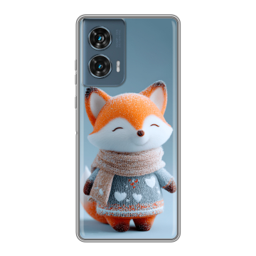 Силиконовый чехол на Motorola Edge 50 Fusion с принтом Лиса