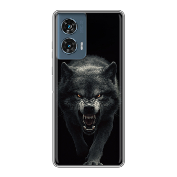 Силиконовый чехол на Motorola Edge 50 Fusion с принтом Волк Силиконовый чехол на Motorola Edge 50 Fusion с принтом Волк