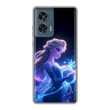 Силиконовый чехол на Motorola Edge 50 Fusion с принтом Холодное сердце Frozen Силиконовый чехол на Motorola Edge 50 Fusion с принтом Холодное сердце Frozen