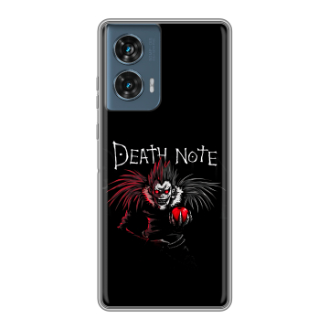 Силиконовый чехол на Motorola Edge 50 Fusion с принтом Death note Тетрадь смерти Силиконовый чехол на Motorola Edge 50 Fusion с принтом Death note Тетрадь смерти