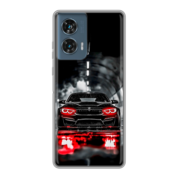 Силиконовый чехол на Motorola Edge 50 Fusion с принтом BMW БМВ