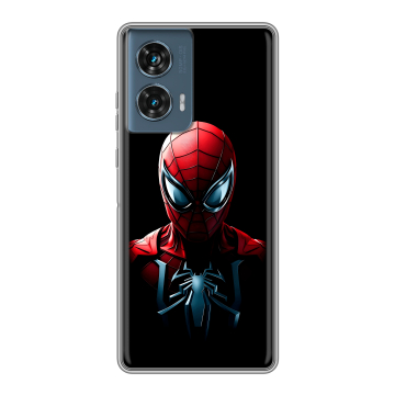 Силиконовый чехол на Motorola Edge 50 Fusion с принтом Spiderman Человек паук