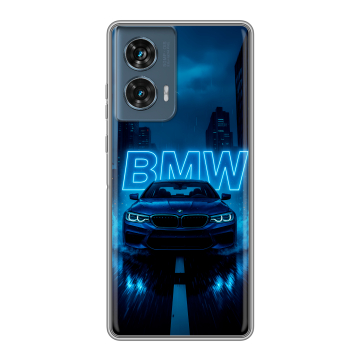 Силиконовый чехол на Motorola Edge 50 Fusion с принтом BMW БМВ Силиконовый чехол на Motorola Edge 50 Fusion с принтом BMW БМВ