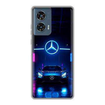 Силиконовый чехол на Motorola Edge 50 Fusion с принтом Mercedes Мерседес Силиконовый чехол на Motorola Edge 50 Fusion с принтом Mercedes Мерседес