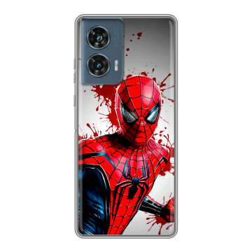 Силиконовый чехол на Motorola Edge 50 Fusion с принтом Spiderman Человек паук Силиконовый чехол на Motorola Edge 50 Fusion с принтом Spiderman Человек паук