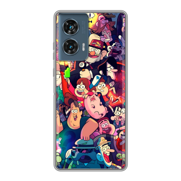 Силиконовый чехол на Motorola Edge 50 Fusion с принтом Gravity Falls Гравити Фолз Силиконовый чехол на Motorola Edge 50 Fusion с принтом Gravity Falls Гравити Фолз