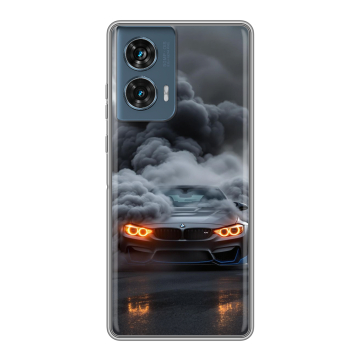 Силиконовый чехол на Motorola Edge 50 Fusion с принтом BMW БМВ