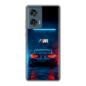 Силиконовый чехол на Motorola Edge 50 Fusion с принтом BMW БМВ Силиконовый чехол на Motorola Edge 50 Fusion с принтом BMW БМВ