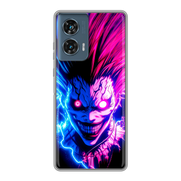 Силиконовый чехол на Motorola Edge 50 Fusion с принтом Death note Тетрадь смерти
