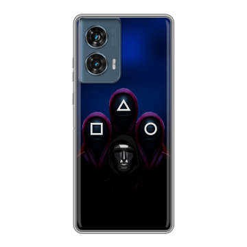 Силиконовый чехол на Motorola Edge 50 Fusion с принтом Игра Кальмара