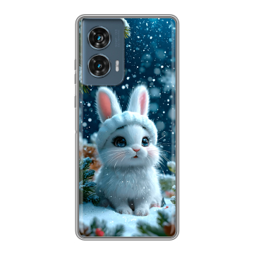 Силиконовый чехол на Motorola Edge 50 Fusion с принтом Новый год