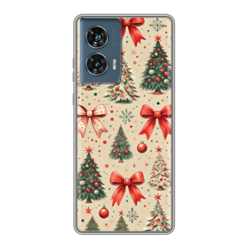 Силиконовый чехол на Motorola Edge 50 Fusion с принтом Новый год