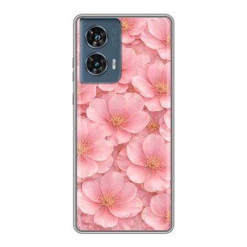 Силиконовый чехол на Motorola Edge 50 Fusion с принтом женский