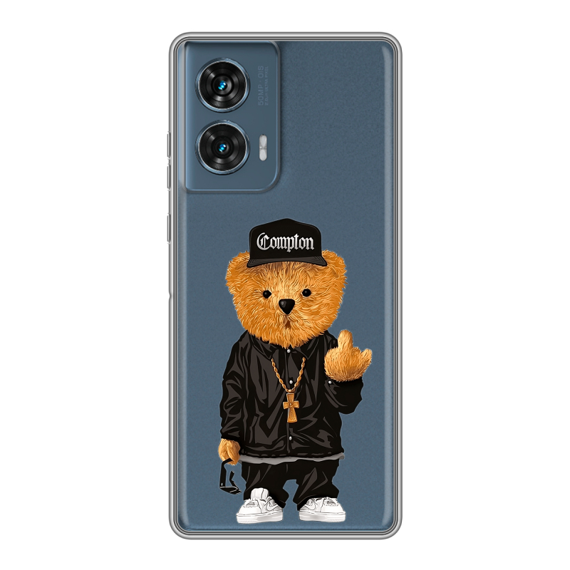 Силиконовый чехол на Motorola Edge 50 Fusion с принтом Мишка Силиконовый чехол на Motorola Edge 50 Fusion с принтом Мишка