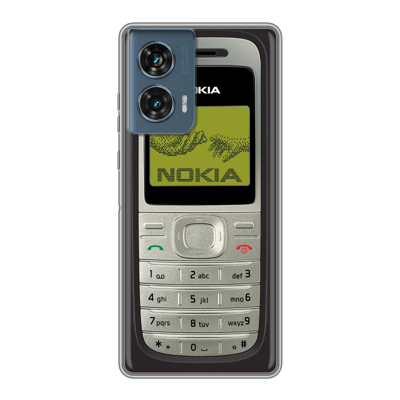Силиконовый чехол на Motorola Edge 50 Fusion с принтом Ретро Нокия Силиконовый чехол на Motorola Edge 50 Fusion с принтом Ретро Нокия