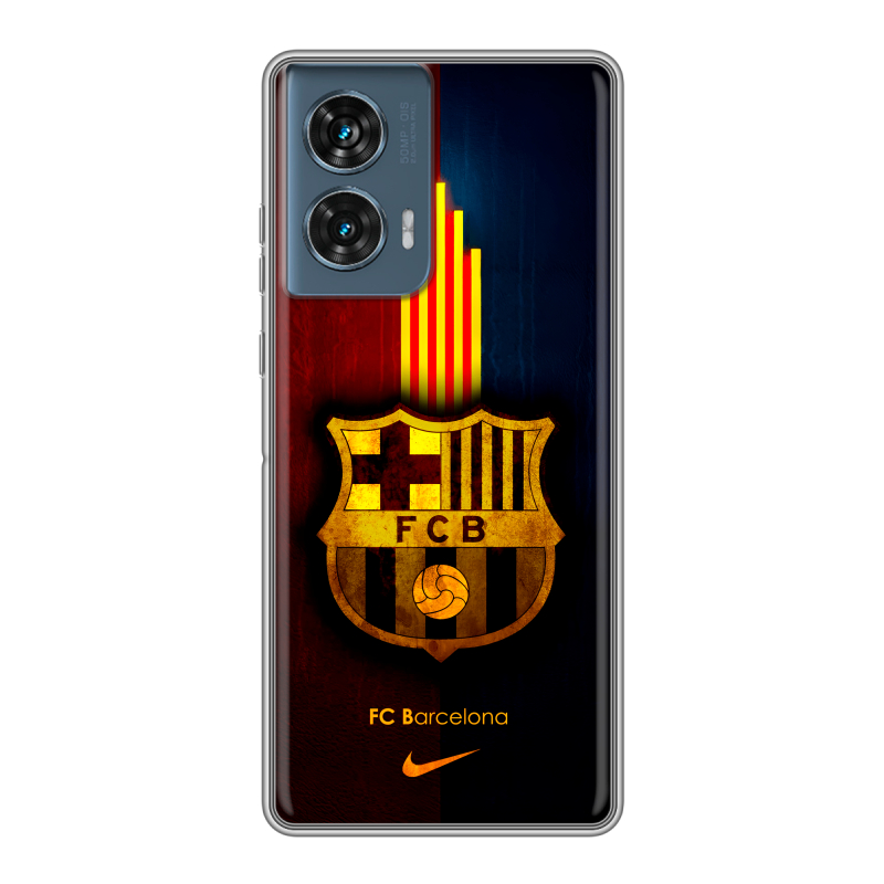 Силиконовый чехол на Motorola Edge 50 Fusion с принтом Барселона Barcelona Силиконовый чехол на Motorola Edge 50 Fusion с принтом Барселона Barcelona