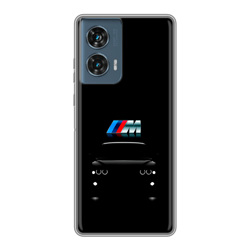 Силиконовый чехол на Motorola Edge 50 Fusion с принтом БМВ BMW Силиконовый чехол на Motorola Edge 50 Fusion с принтом БМВ BMW