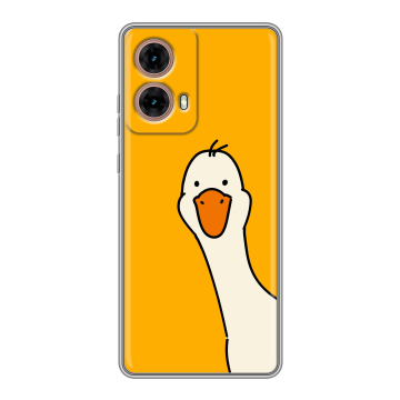 Силиконовый чехол на Motorola Moto G85 с принтом Утка