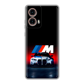 Силиконовый чехол на Motorola Moto G85 с принтом БМВ BMW Силиконовый чехол на Motorola Moto G85 с принтом БМВ BMW