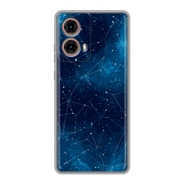 Силиконовый чехол на Motorola Moto G85 с принтом Космос звезды