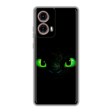Силиконовый чехол на Motorola Moto G85 с принтом Как приручить дракона