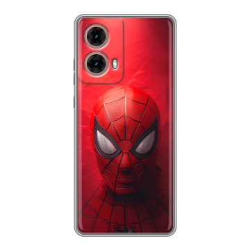 Силиконовый чехол на Motorola Moto G85 с принтом Spiderman Человек паук