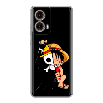 Силиконовый чехол на Motorola Moto G85 с принтом One Piece Ван Пис